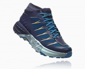 Tenis Trail Hoka Speedgoat Mid Waterproof Mujer Azules | 6172395-IK